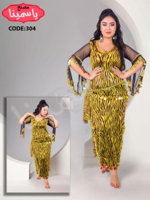 بدلة رقص عدة ألوان مع شيفون